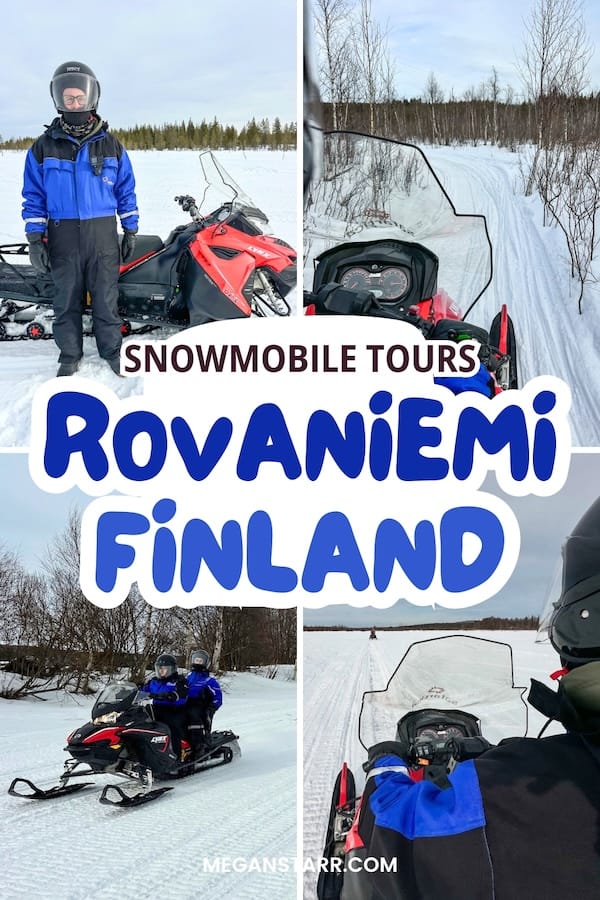 Wanting to go snowmobiling in Rovaniemi? These are the best snowmobile tours in Rovaniemi - including my top pick as a local. Tips included! | Rovaniemi tours | Rovaniemi snowmobiling tours | Rovaniemi snowmobile tours | What to do in Rovaniemi | Rovaniemi in winter | Rovaniemi activities | Things to do in Rovaniemi | Rovaniemi in December | Rovaniemi in January | Rovaniemi in February | Rovaniemi in March | Rovaniemi itinerary