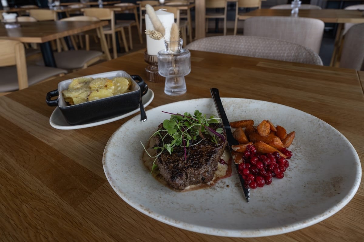 Moose steak at Restaurant Rakka