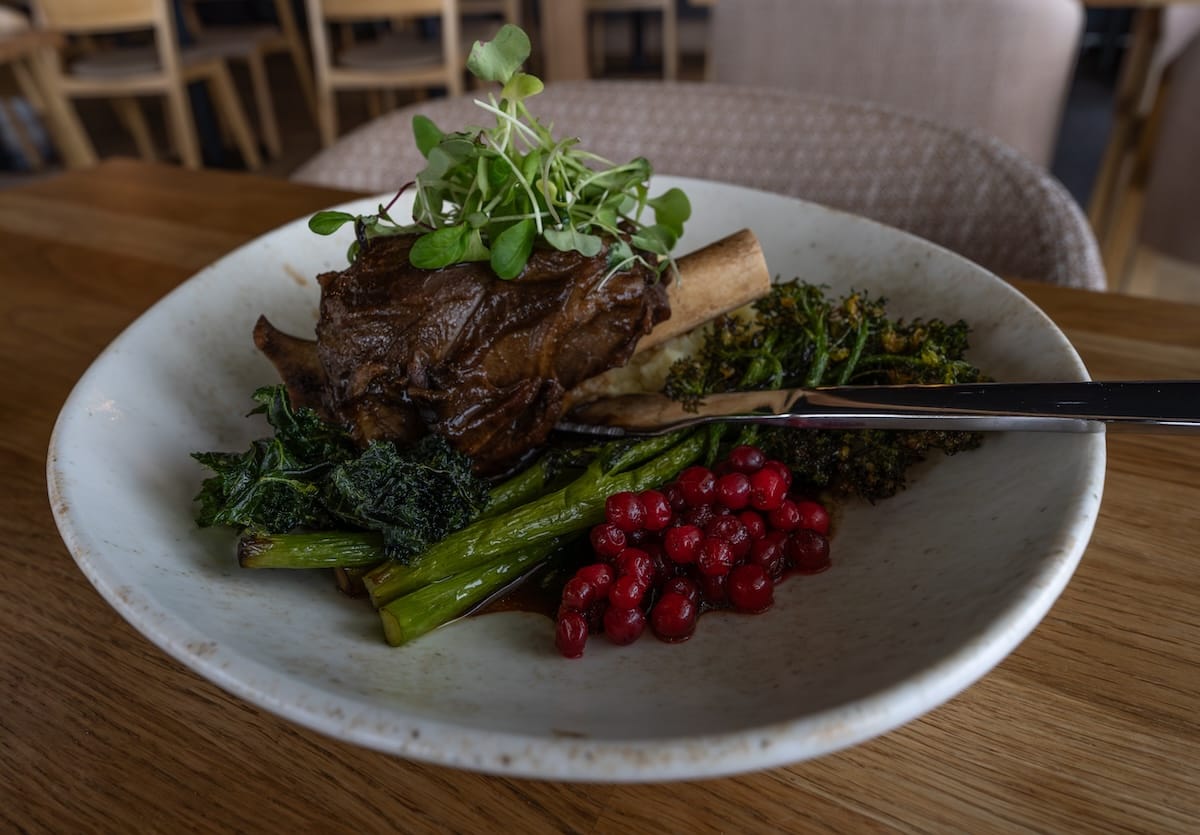 Reindeer shank at Restaurant Rakka