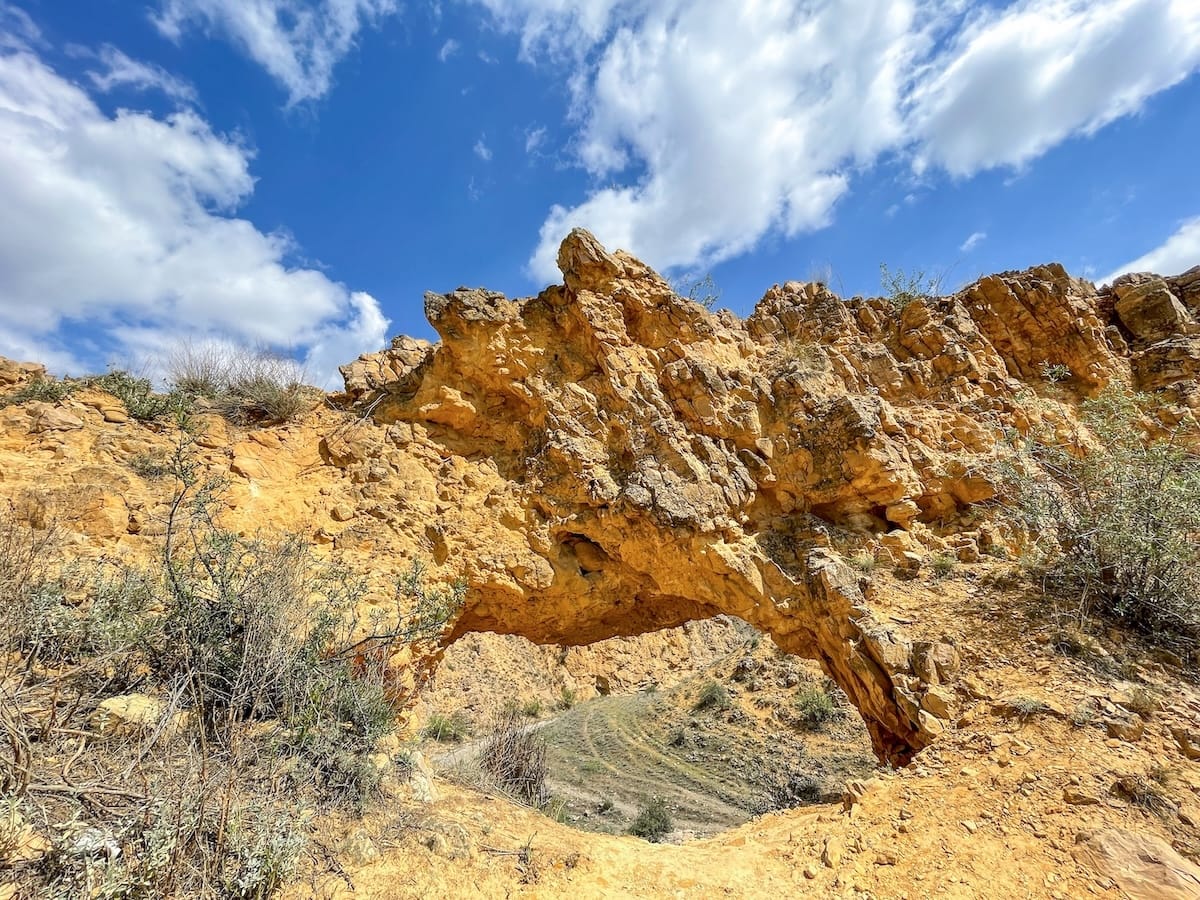 An arch inside Angels' Canyon