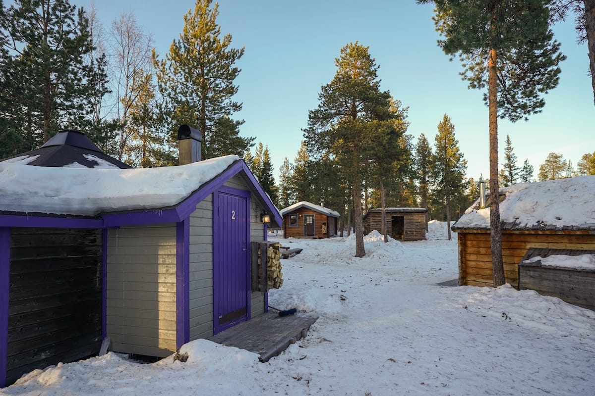 Reindeer Lodge in winter