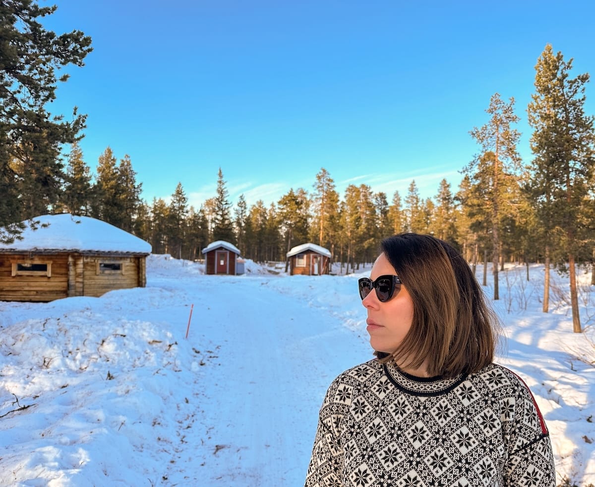 At the Reindeer Lodge in winter