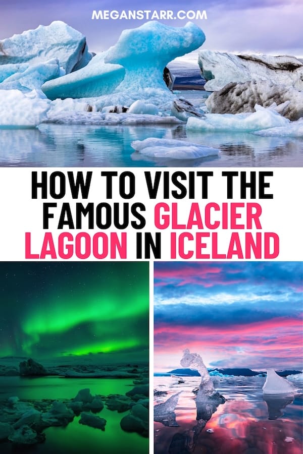 Is the Jökulsárlón Glacier Lagoon on your Iceland bucket list and you're looking for info about how to visit? I've got you - learn more here! | Places to visit in Iceland | Iceland glacier lagoon | Glacier lagoon in Iceland | What to do in Iceland | Glaciers in Iceland | James Bond filming locations in Iceland | Where to go in Iceland | Day trips from Reykjavik | Day tours from Reykjavik | Iceland South Coast | South Coast of Iceland