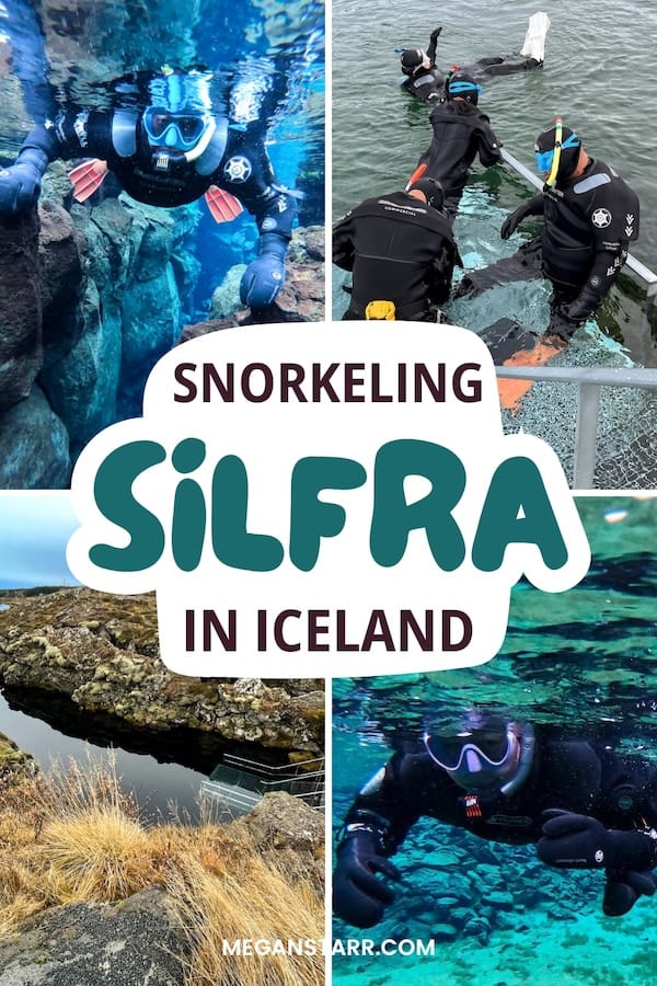 Are you looking to go snorkeling in Silfra in Iceland? This post is my review of the experience, including the best Silfra snorkeling tours! | Snorkeling tours in Silfra | Snorkeling in Iceland | Iceland snorkeling tours | Silfra tours | What to do in Iceland | Day tours from Reykjavik | Snorkel tours in Iceland | Unique things to do in Iceland | Unique things to do in Reykjavik | Day trips from Reykjavik | Reykjavik tours | Iceland tours
