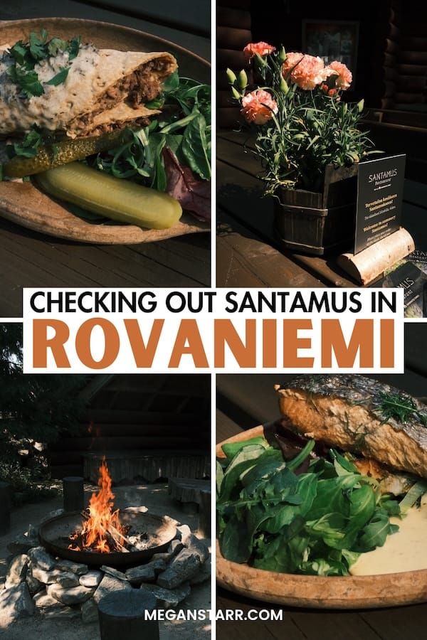 Looking to visit Santamus in Rovaniemi this summer? This guide details what to expect at Santamus in summer, including menu items, opening hours, and more. | Rovaniemi restaurants | Restaurants in Rovaniemi | Rovaniemi in summer | Summer in Rovaniemi | Rovaniemi in June | Rovaniemi in July | Rovaniemi in August | What to do in Rovaniemi in summer | Where to eat in Rovaniemi | Places to eat in Rovaniemi | Santa Claus Village restaurants