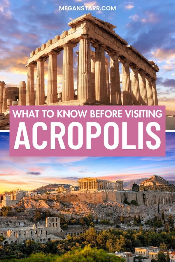 Planning to visit the Acropolis on your trip to Greece this year? My guide gives you details about when to go, which ticket to purchase, and some useful tips! | Acropolis tickets | Acropolis opening hours | Best time to visit the Acropolis | Acropolis travel tips | Acropolis practical information | Things to do in Athens | How to get to the Acropolis | Tickets to the Acropolis | Acropolis tours | Acropolis guide | Acropolis tips | Visiting the Acropolis | Visit Acropolis