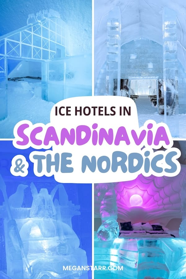 Looking to visit some of the dreamy ice hotels in Scandinavia and the Nordics? In this guide, I cover the top snow hotels in Norway, Finland, and Sweden (and rank them!). | Ice hotels in Norway | Ice hotels in Sweden | Ice hotels in Finland | Finland ice hotels | Norway ice hotels | Sweden ice hotels | Ice hotel in Kirkenes | Ice hotel in Tromso | Tromso Ice Domes | Ice hotel Jukkasjarvi | Ice hotel Lapland
