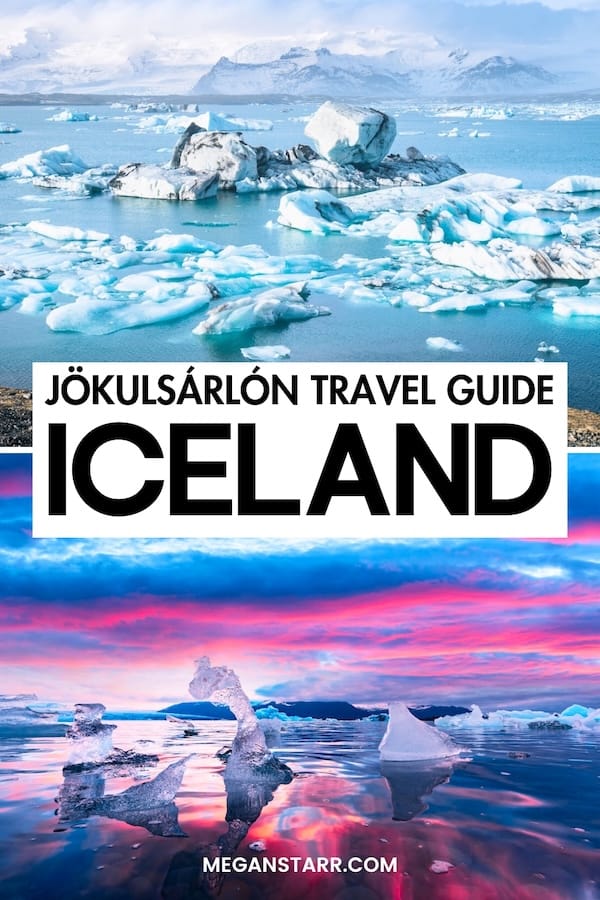 Is the Jökulsárlón Glacier Lagoon on your Iceland bucket list and you're looking for info about how to visit? I've got you - learn more here! | Places to visit in Iceland | Iceland glacier lagoon | Glacier lagoon in Iceland | What to do in Iceland | Glaciers in Iceland | James Bond filming locations in Iceland | Where to go in Iceland | Day trips from Reykjavik | Day tours from Reykjavik | Iceland South Coast | South Coast of Iceland