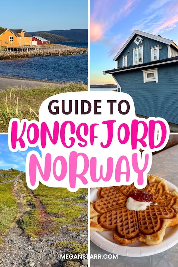 Are you planning to visit Kongsfjord, Norway on your Varanger road trip? This is a Kongsfjord travel guide, detailing what to do, where to stay and eat, and more! | Things to do in Kongsfjord | Kongsfjord itinerary | Kongsfjord history | Hiking in Kongsfjord | Veines Norway | WWII history Norway | Finnmark Norway | Kongsfjord traveling | Visiting Kongsfjord