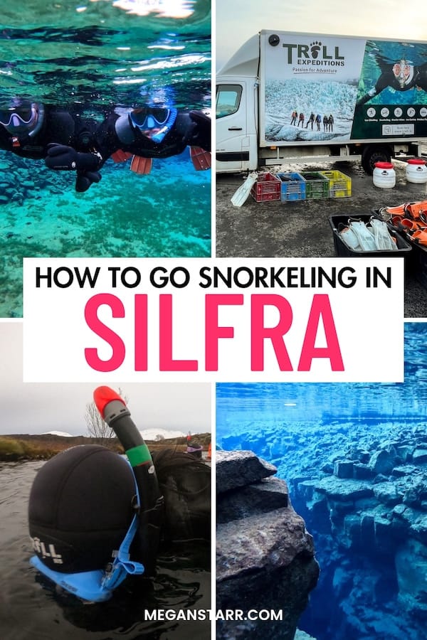 Are you looking to go snorkeling in Silfra in Iceland? This post is my review of the experience, including the best Silfra snorkeling tours! | Snorkeling tours in Silfra | Snorkeling in Iceland | Iceland snorkeling tours | Silfra tours | What to do in Iceland | Day tours from Reykjavik | Snorkel tours in Iceland | Unique things to do in Iceland | Unique things to do in Reykjavik | Day trips from Reykjavik | Reykjavik tours | Iceland tours