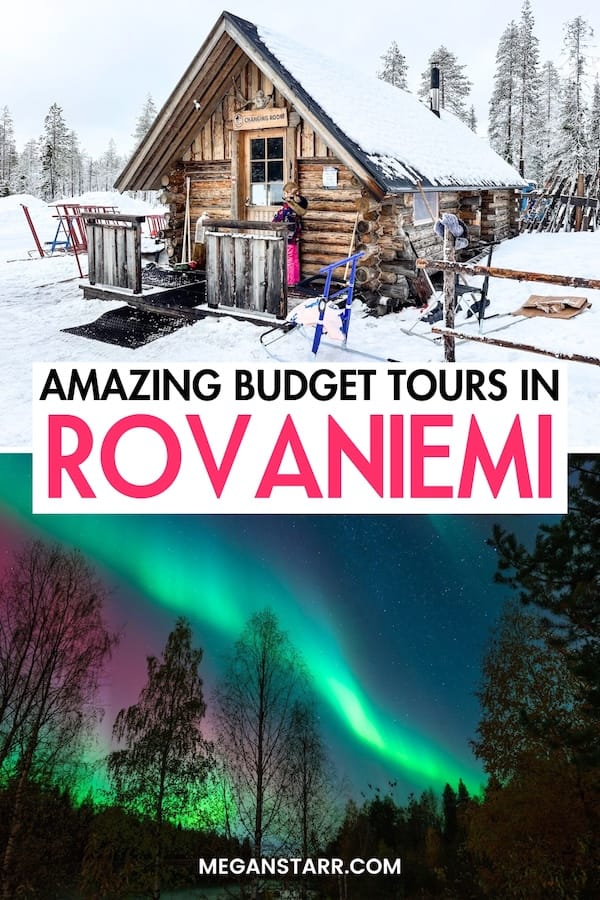 If you are looking for budget tours in Rovaniemi, you've come to the right place! These Rovaniemi affordable tours are great for winter travelers on a shoestring. | Budget-friendly tours in Rovaniemi | Rovaniemi on a budget | Rovaniemi budget tours | Rovaniemi budget excursions | Budget activities in Rovaniemi | What to do in Rovaniemi on a budget | Things to do in Rovaniemi on a budget | Affordable tours in Rovaniemi | Cheap tours in Rovaniemi
