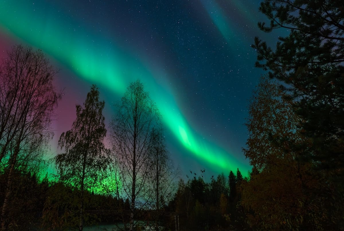 Northern lights in Rovaniemi