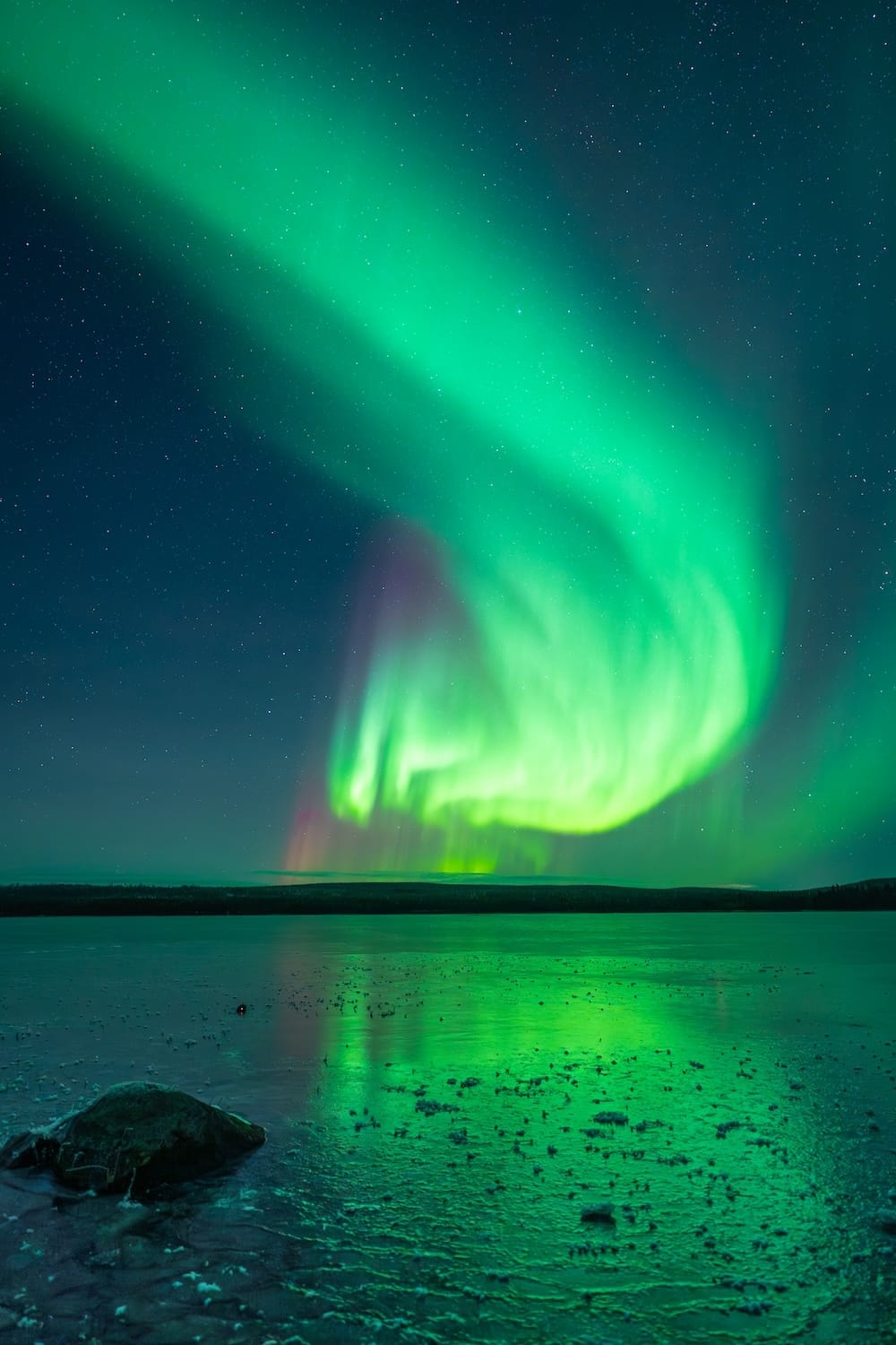 Northern lights in Rovaniemi