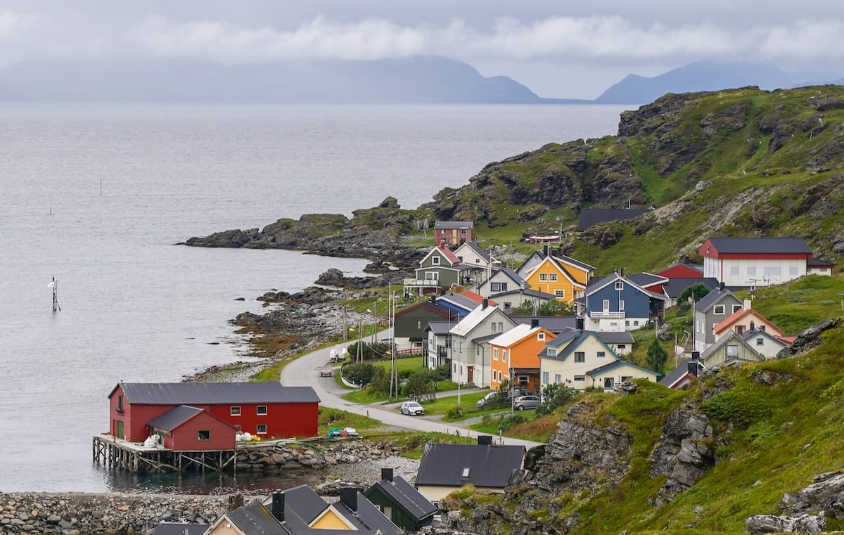 It was cloudy and rainy most of my three days in Havøysund.