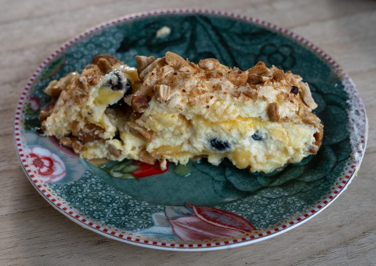 A delicious cake from there (10x better than it looks in my photo!)