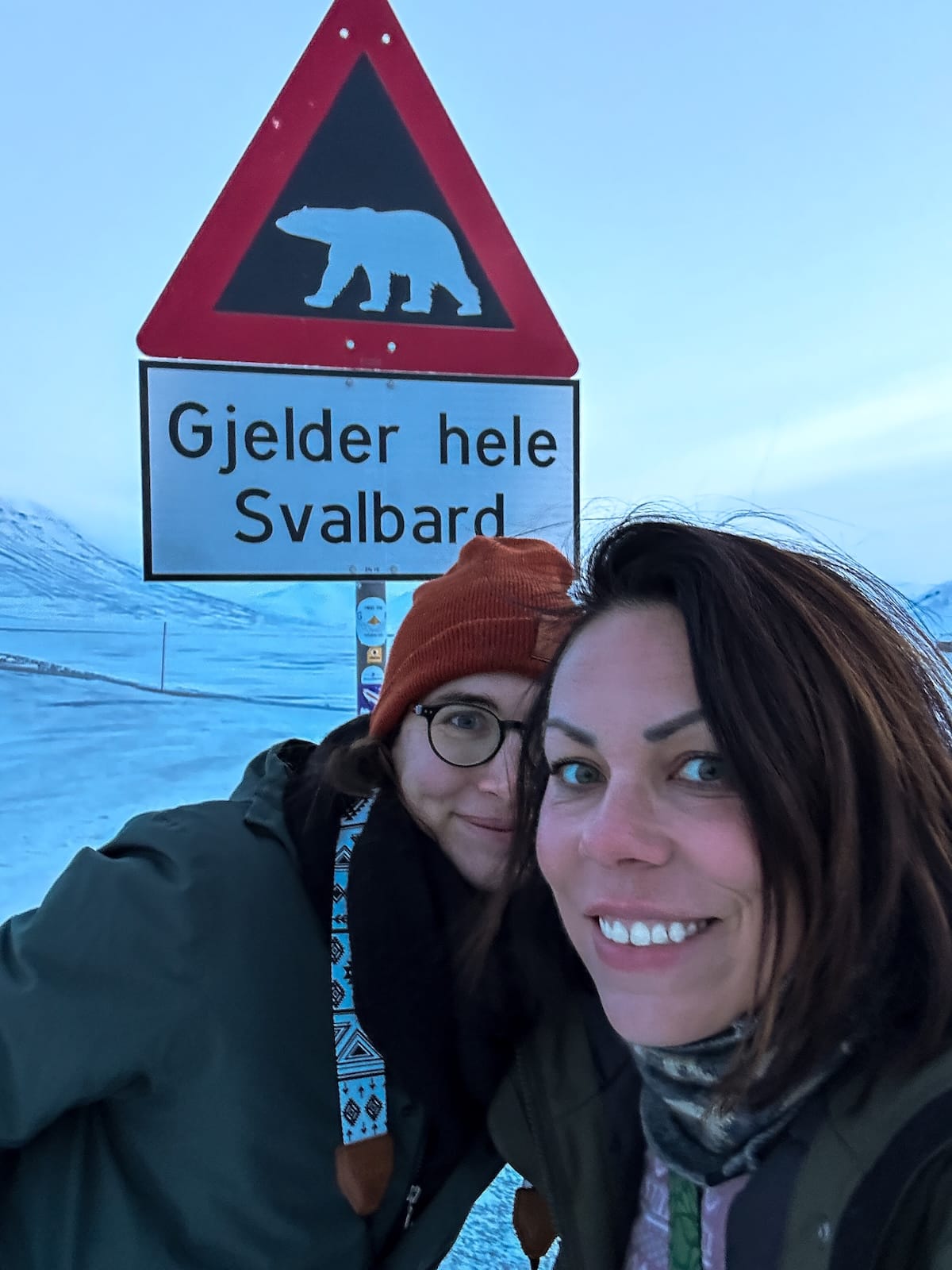 This sign was the only polar bear I saw in February, sadly.