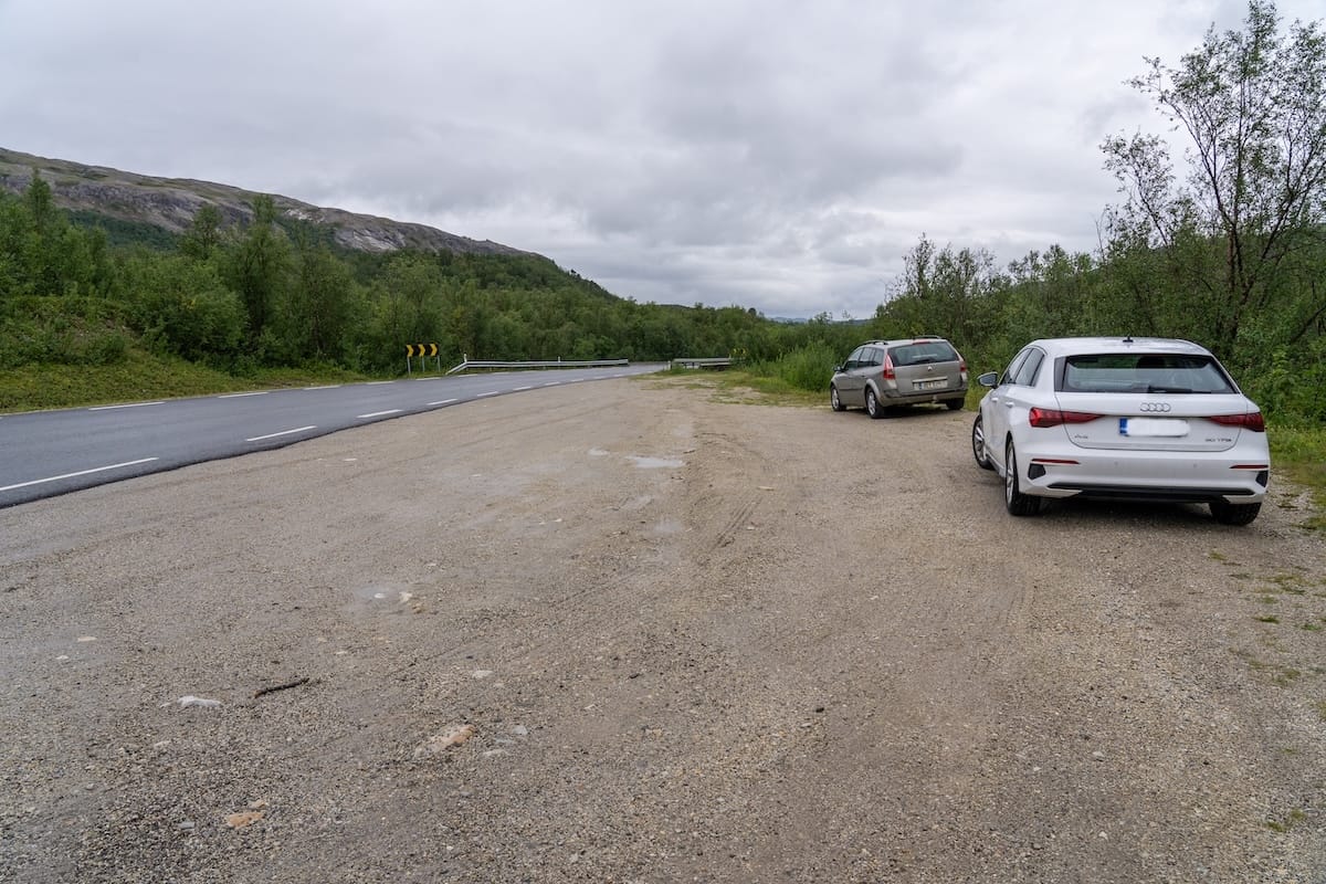 You can park on the main road (like me with my car)
