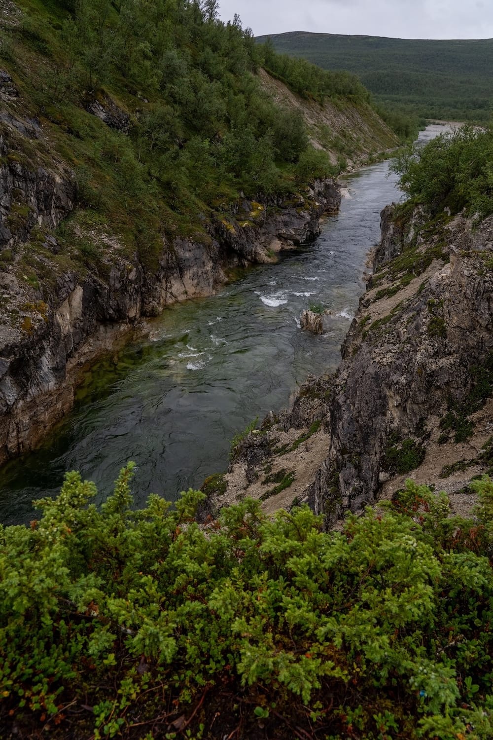 The river calms once you take a right