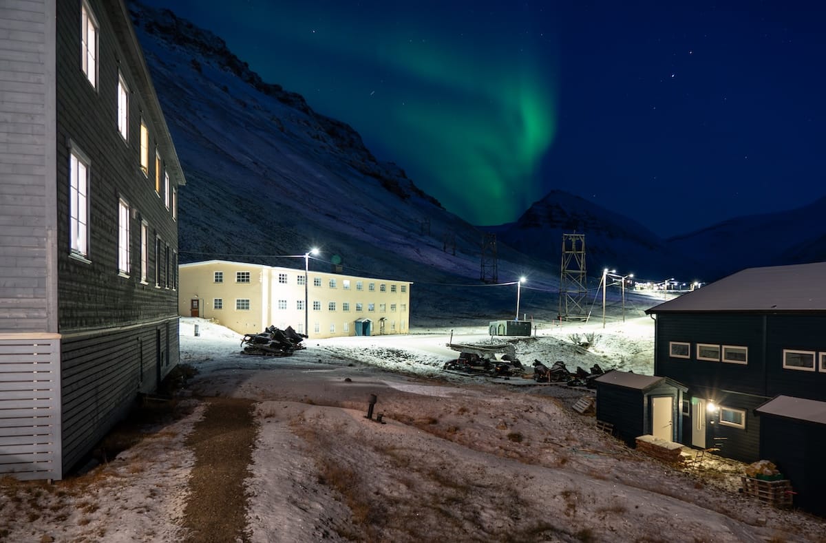 Northern lights in Svalbard in September