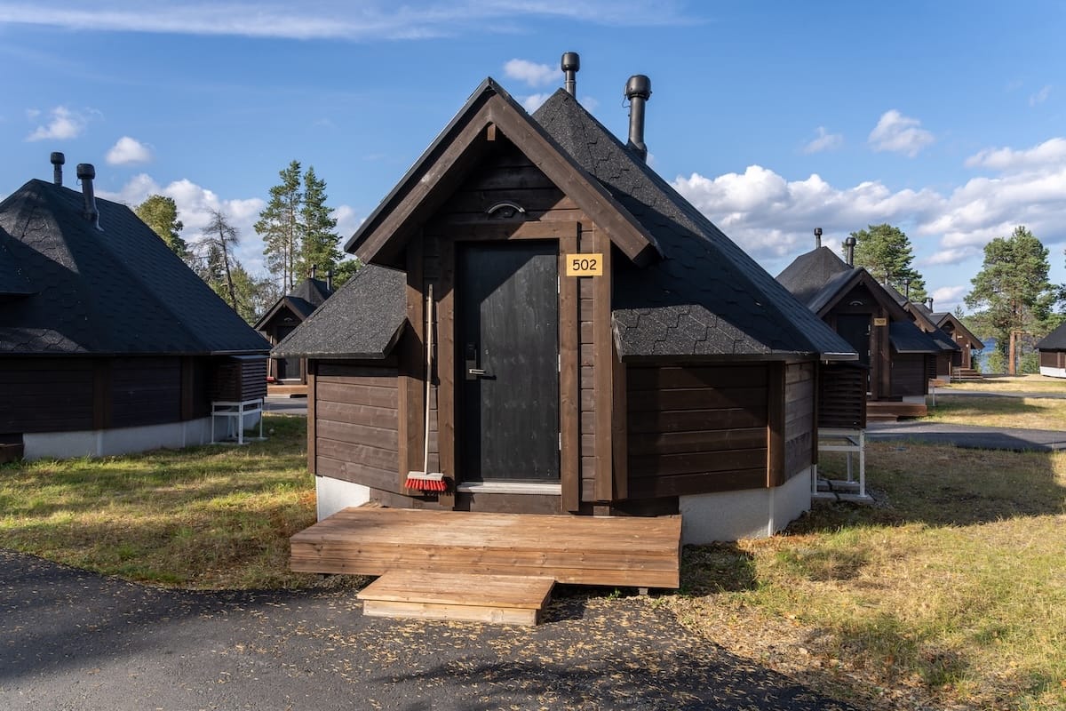 Glass igloos at Wilderness Hotels Inari