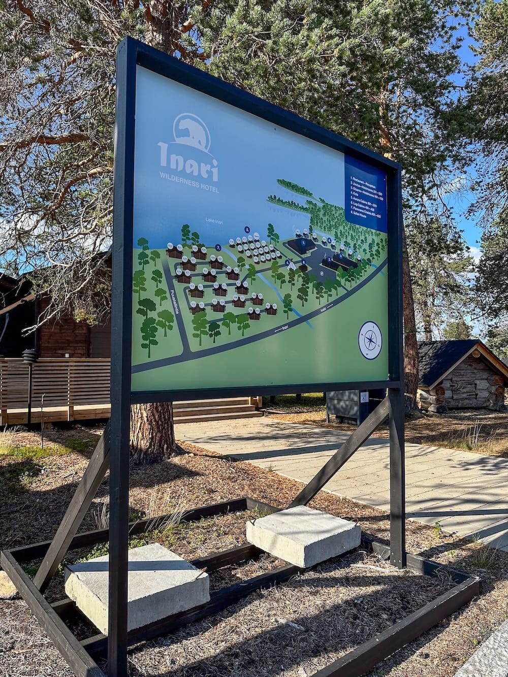 Map of the property at Wilderness Hotels Inari