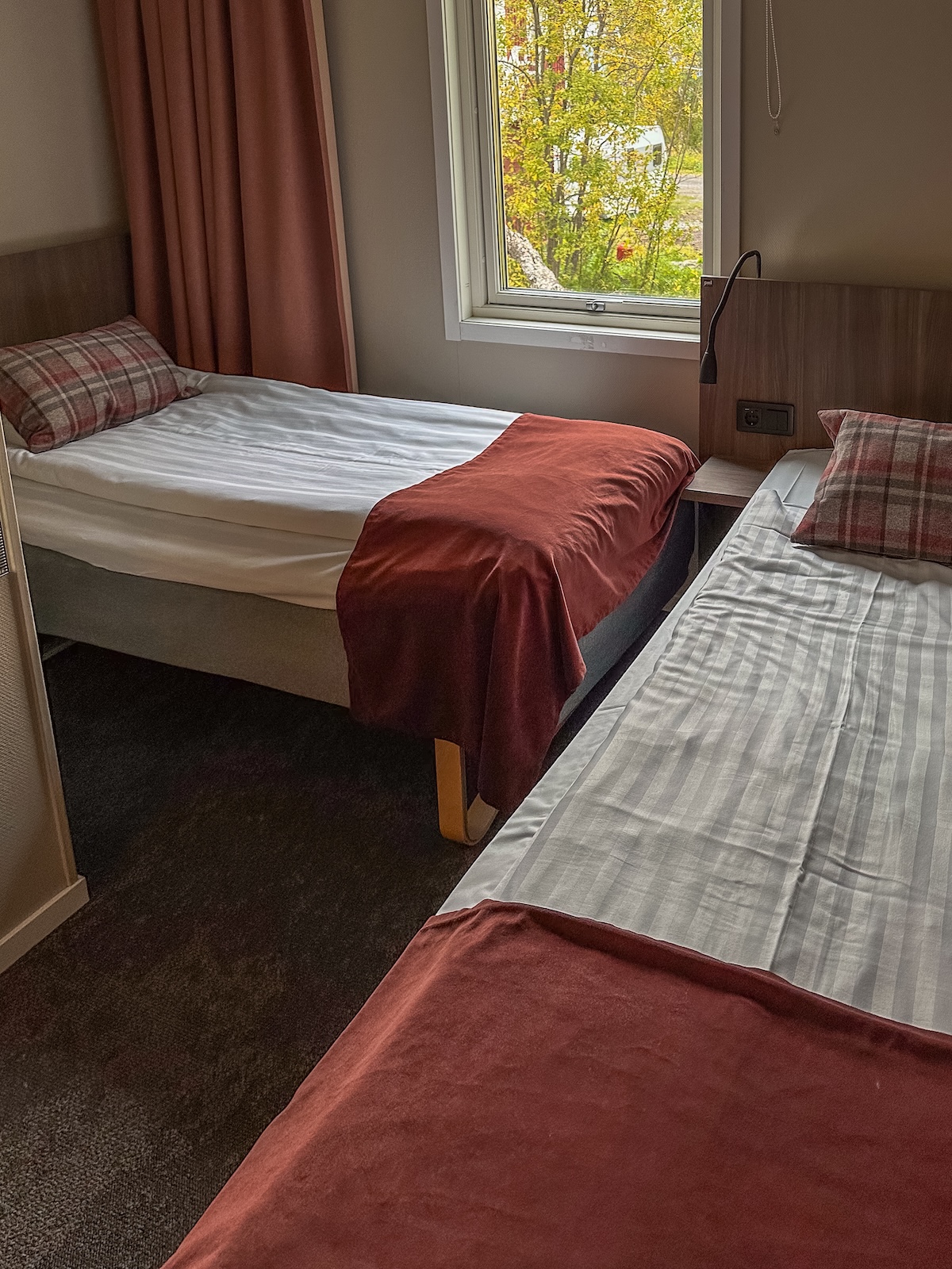 A basic room at Abisko Mountain Lodge