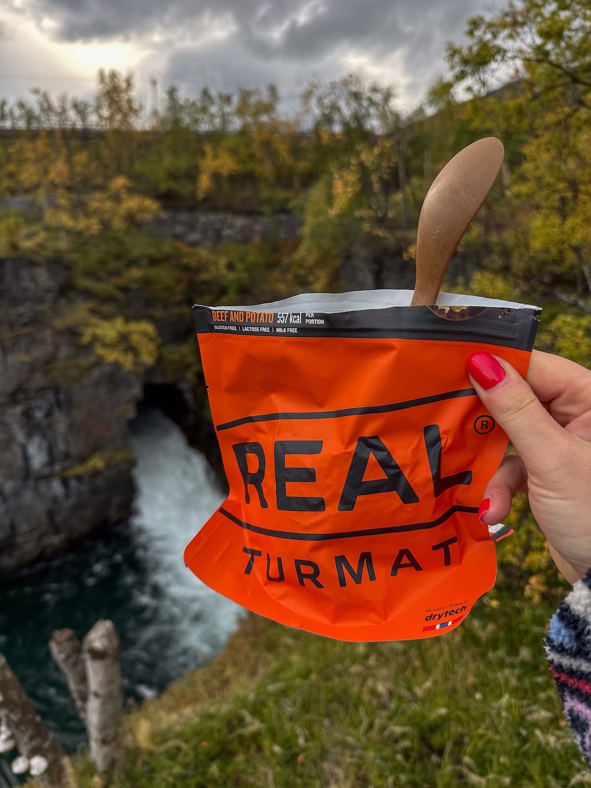 There aren't many food options so dehydrated meals helps too!