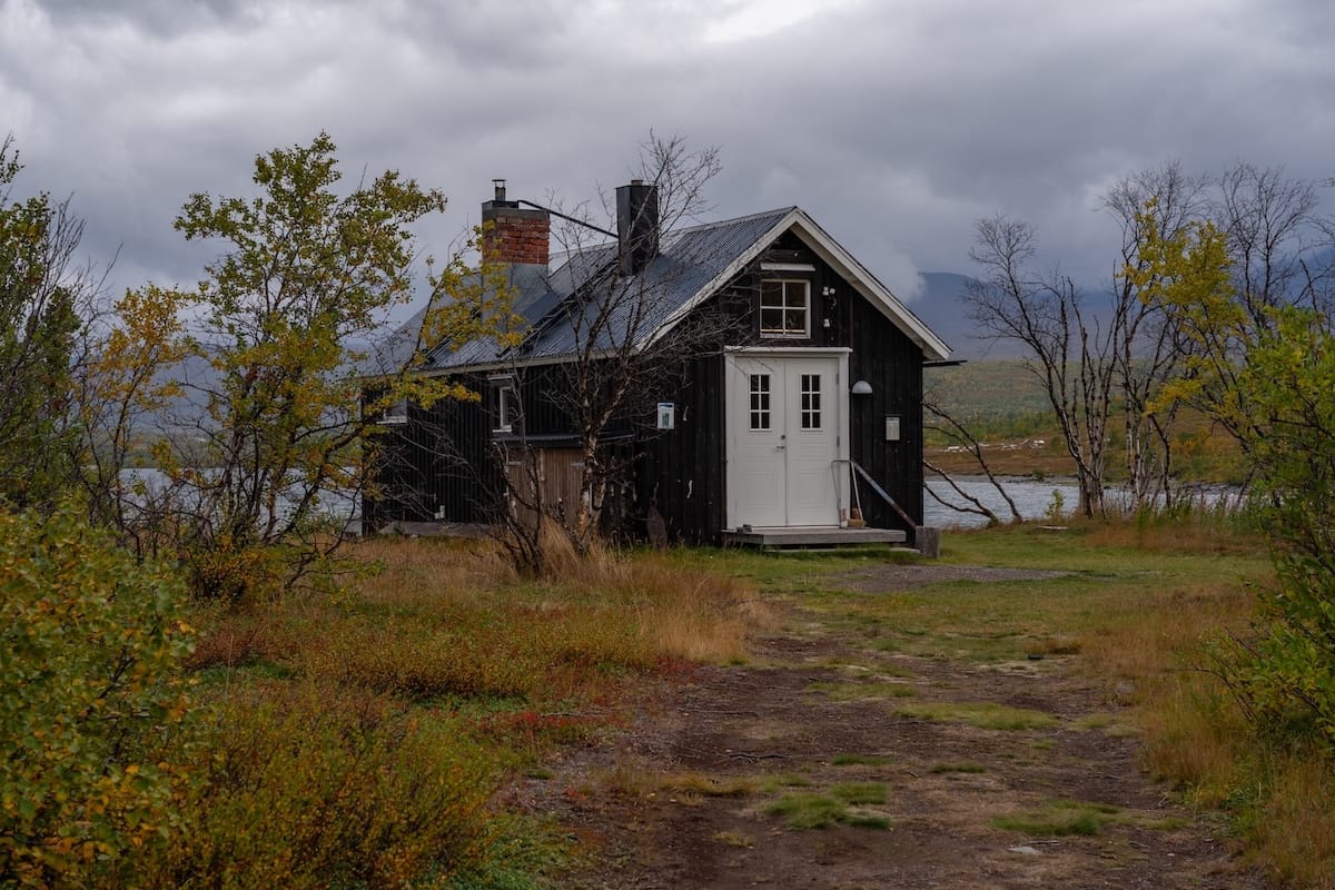 Sauna (managed by STF) at the end of the trail