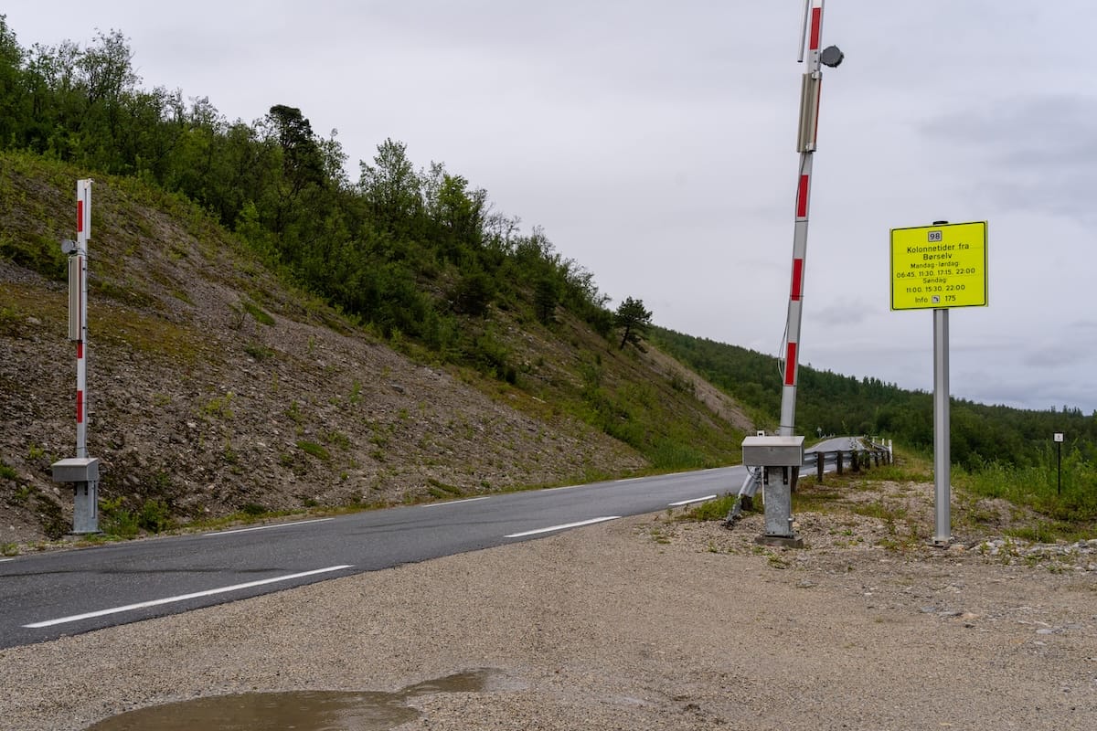 Convoy road (open in summer, of course)