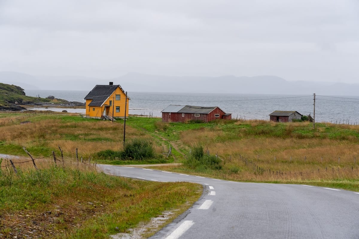 Just outside of Børselv driving north