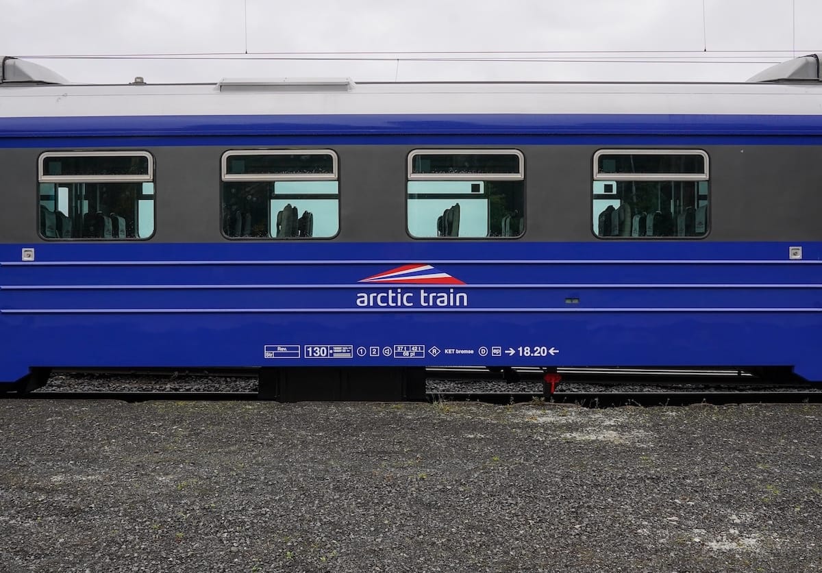 Arctic Train at Narvik's central station