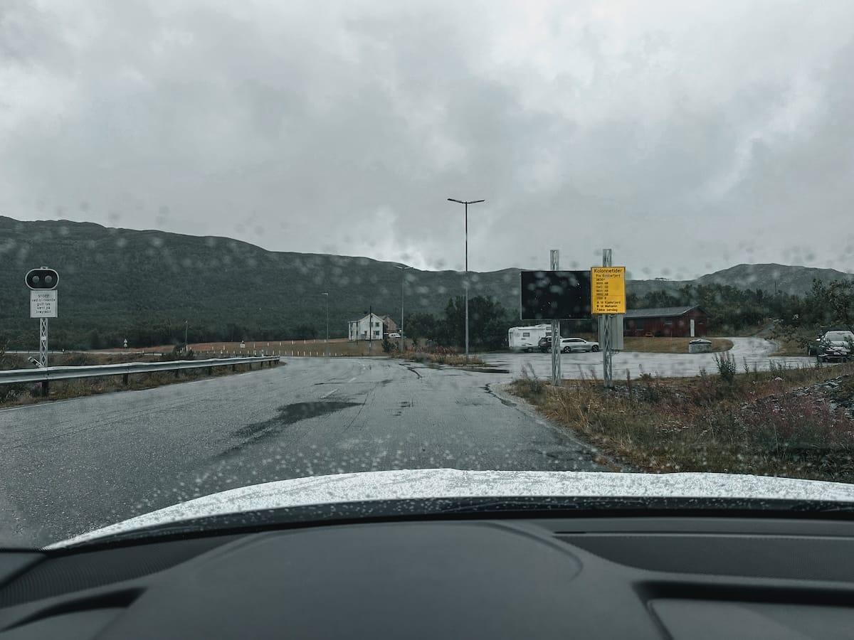 Where the convoy road starts in Bekkarfjord