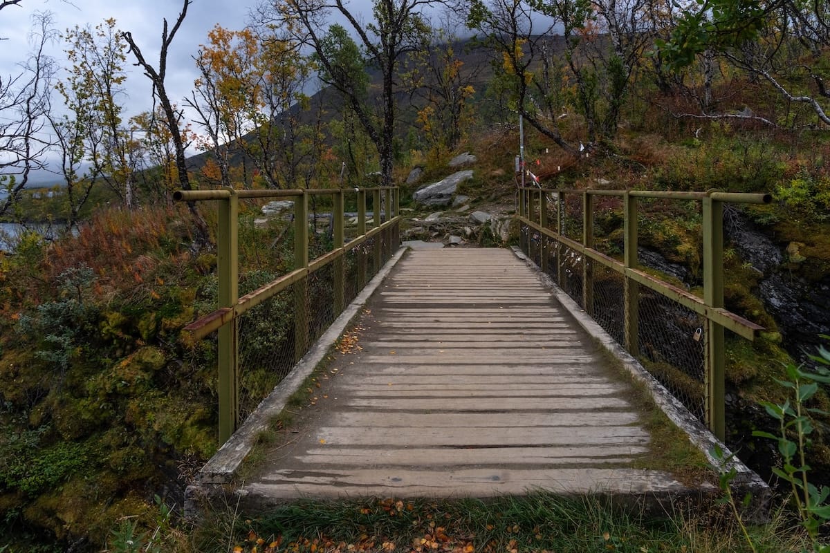 The bridge by the main cascade