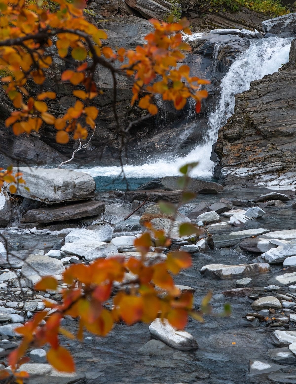 One of the small cascades at Silverfallet