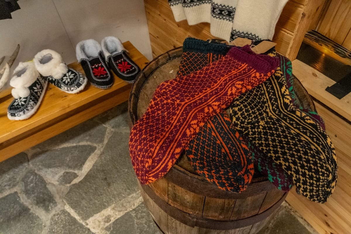 Homemade gifts inside the shop