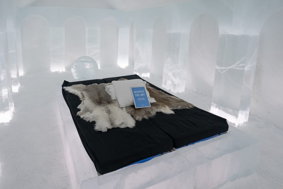 A room inside the ICEHOTEL