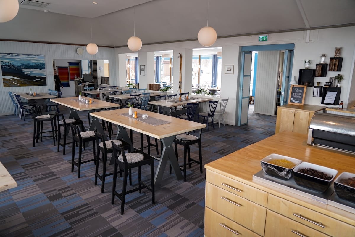 STF Abisko Turiststation's restaurant and dining area