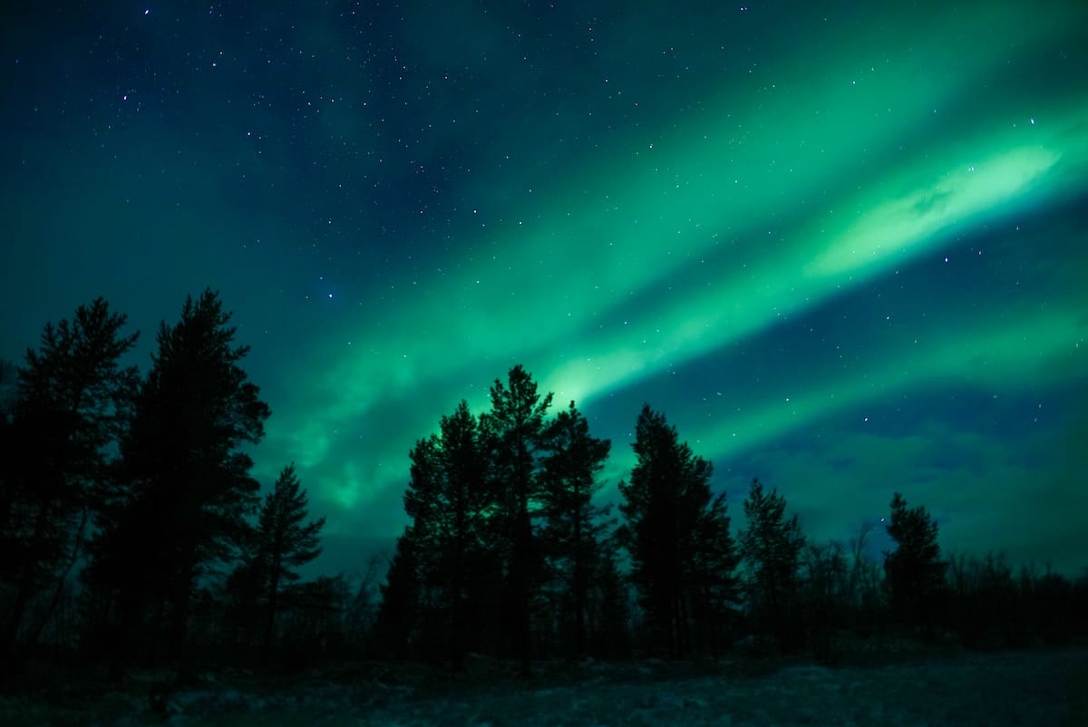 Northern lights in Abisko