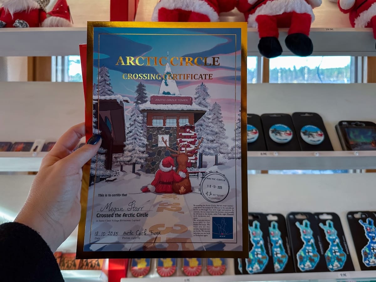 Arctic Circle Certificate at Santa Claus Village-10