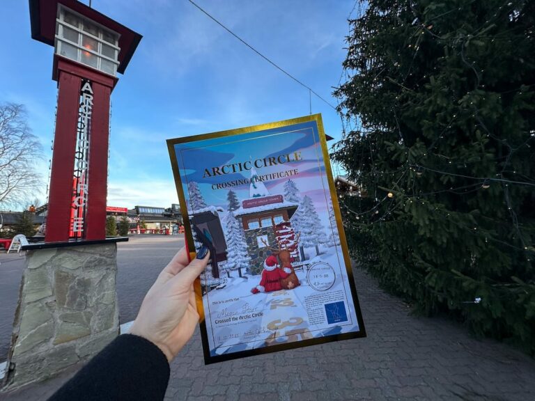 How to get an Arctic Circle Certificate at Santa Claus Village
