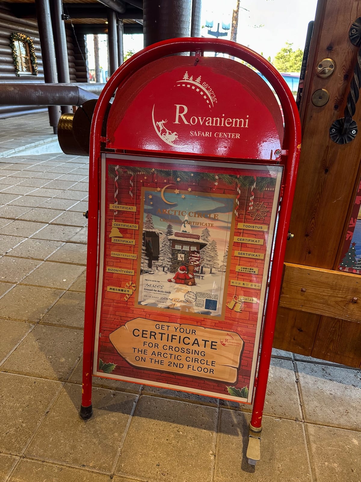 Arctic Circle Certificate at Santa Claus Village-9