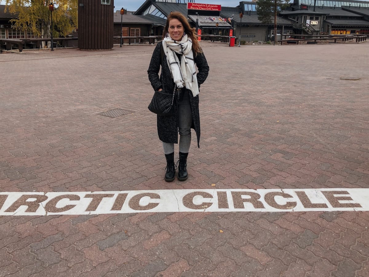 My first time standing on the Arctic Circle here (moved here a few years later!)