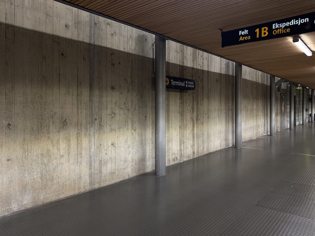 The Oslo Airport luggage lockers have disappeared (October 15, 2025)