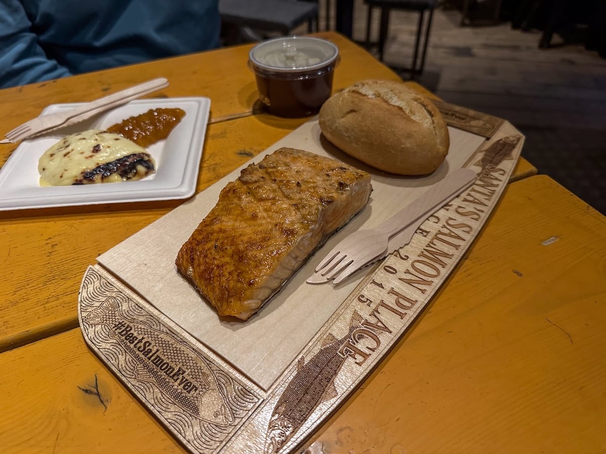 Worth the wait (Lappish cheese in background!)