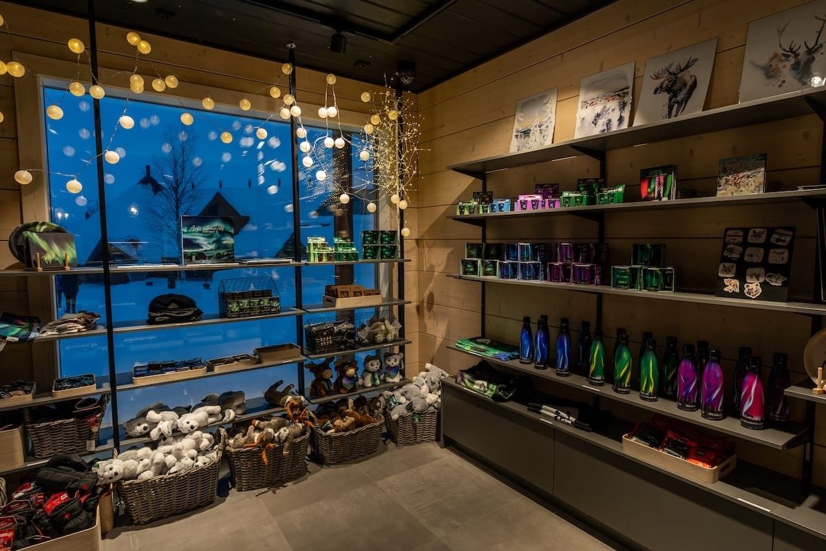Visiting the Arctic SnowHotel in Rovaniemi
______

a gift shop inside of the ice hotel