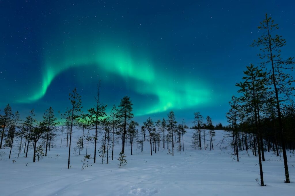 Aurora during January in Rovaniemi