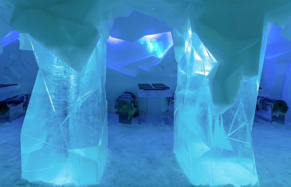 Arctic SnowHotel in Rovaniemi in winter