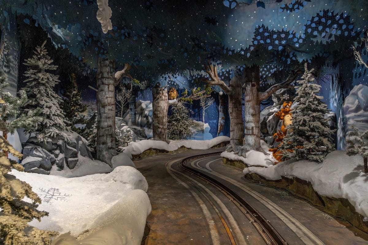 Magic train ride at SantaPark