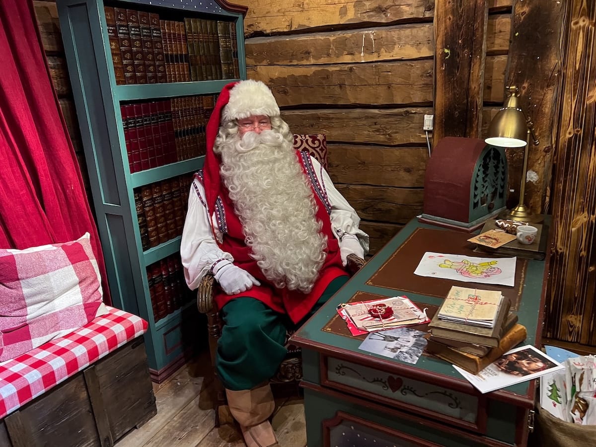 Hanging out with Santa Claus at SantaPark