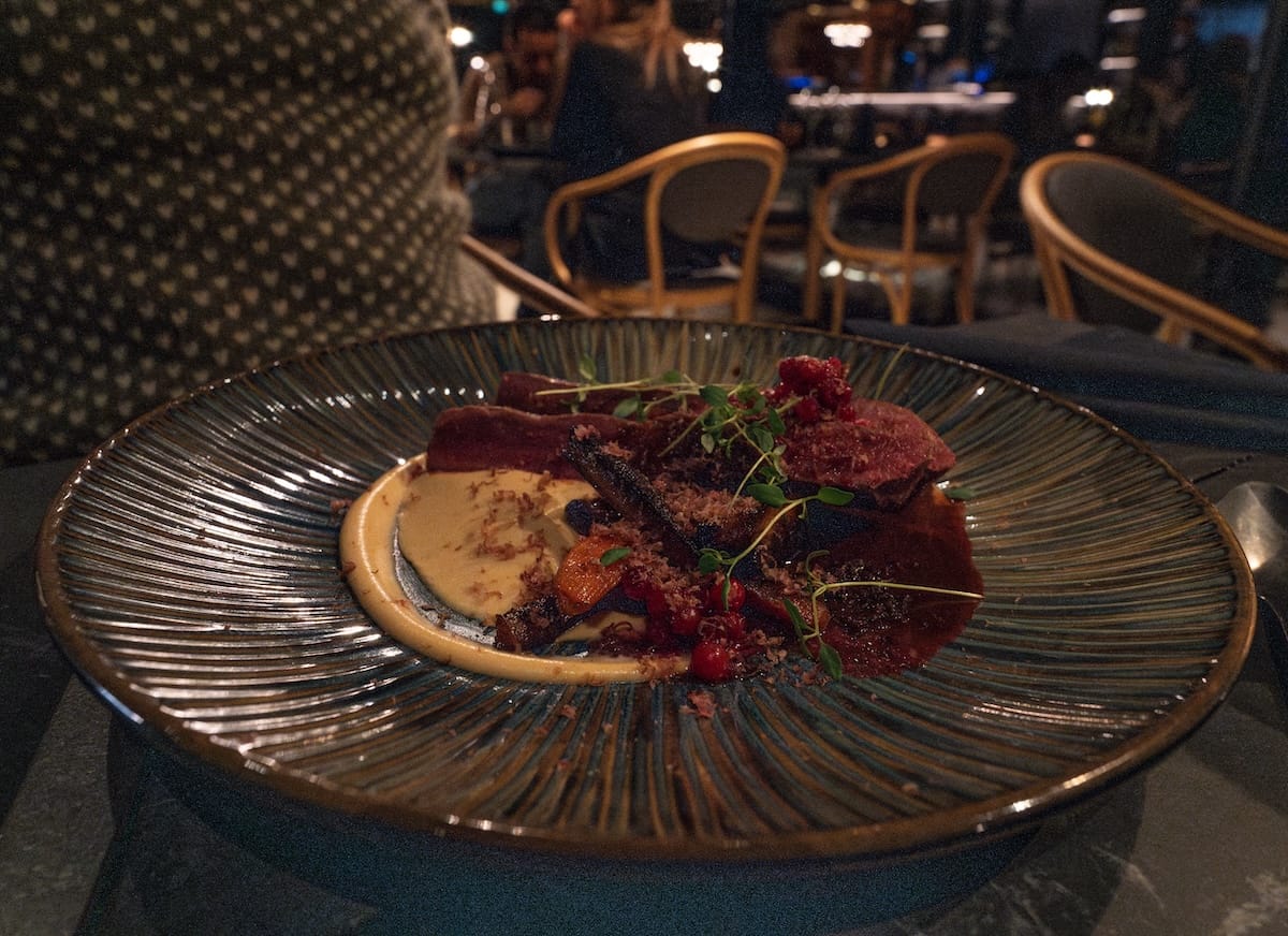 Reindeer filet my partner ordered